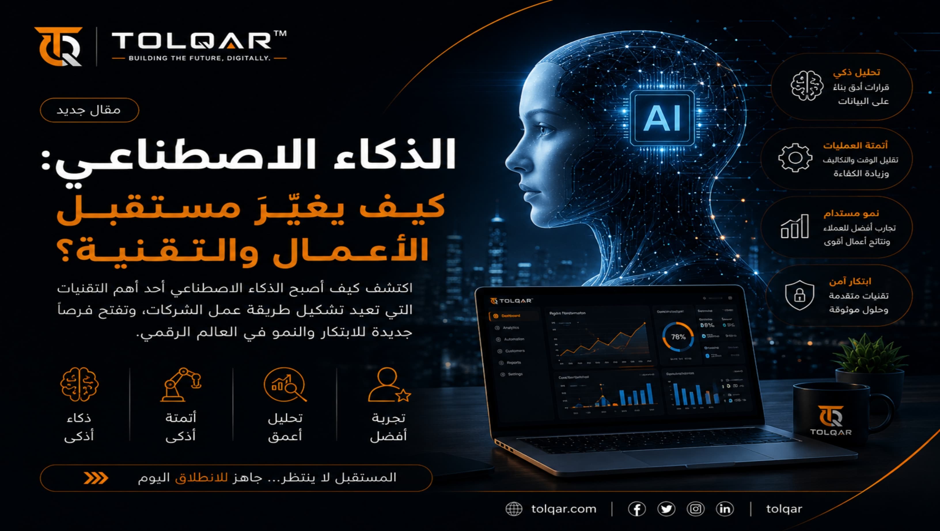 الذكاء الاصطناعي (AI): كيف يغيّر مستقبل الأعمال ويقود التحول الرقمي؟